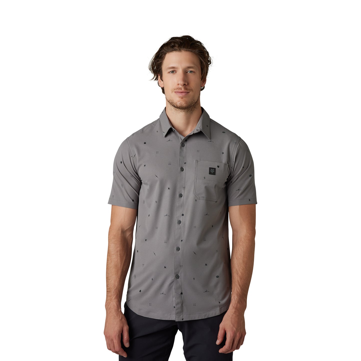 FOX RANGER WOVEN JERSEY - PEWTER