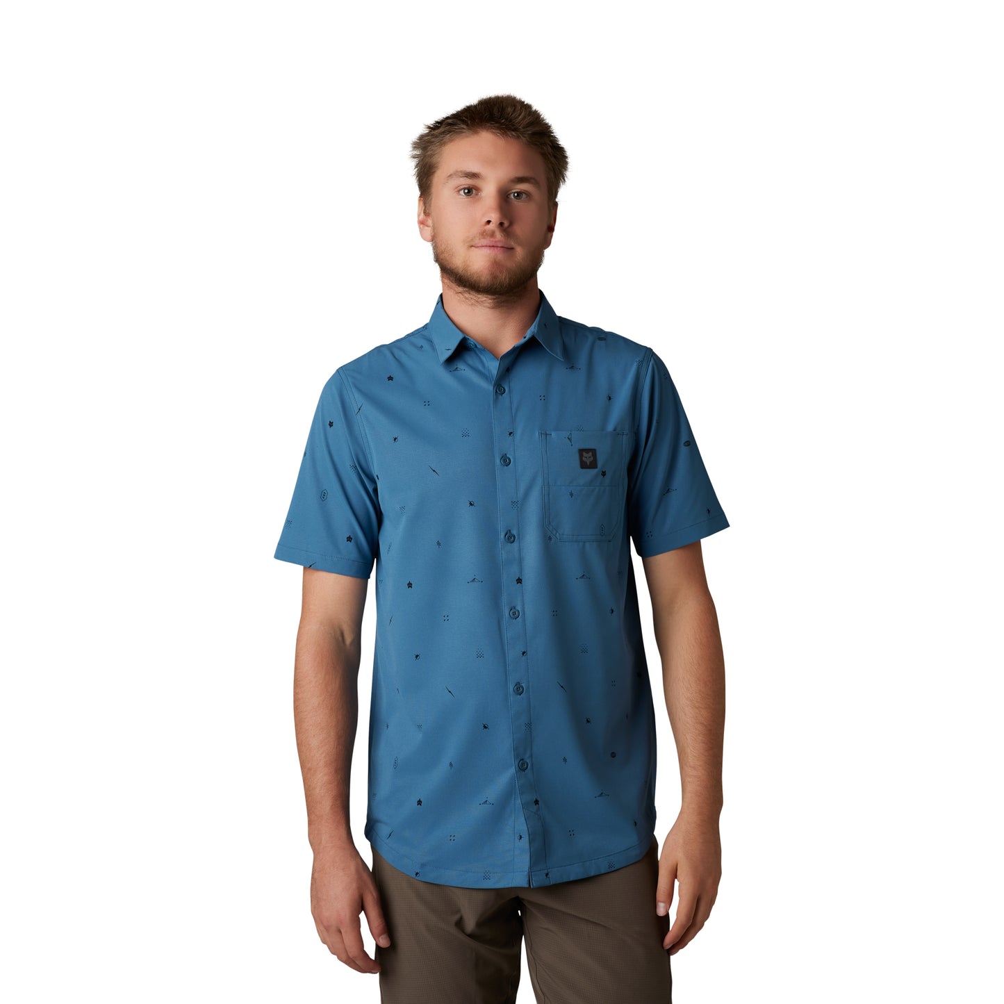 FOX RANGER WOVEN JERSEY - DARK SLATE