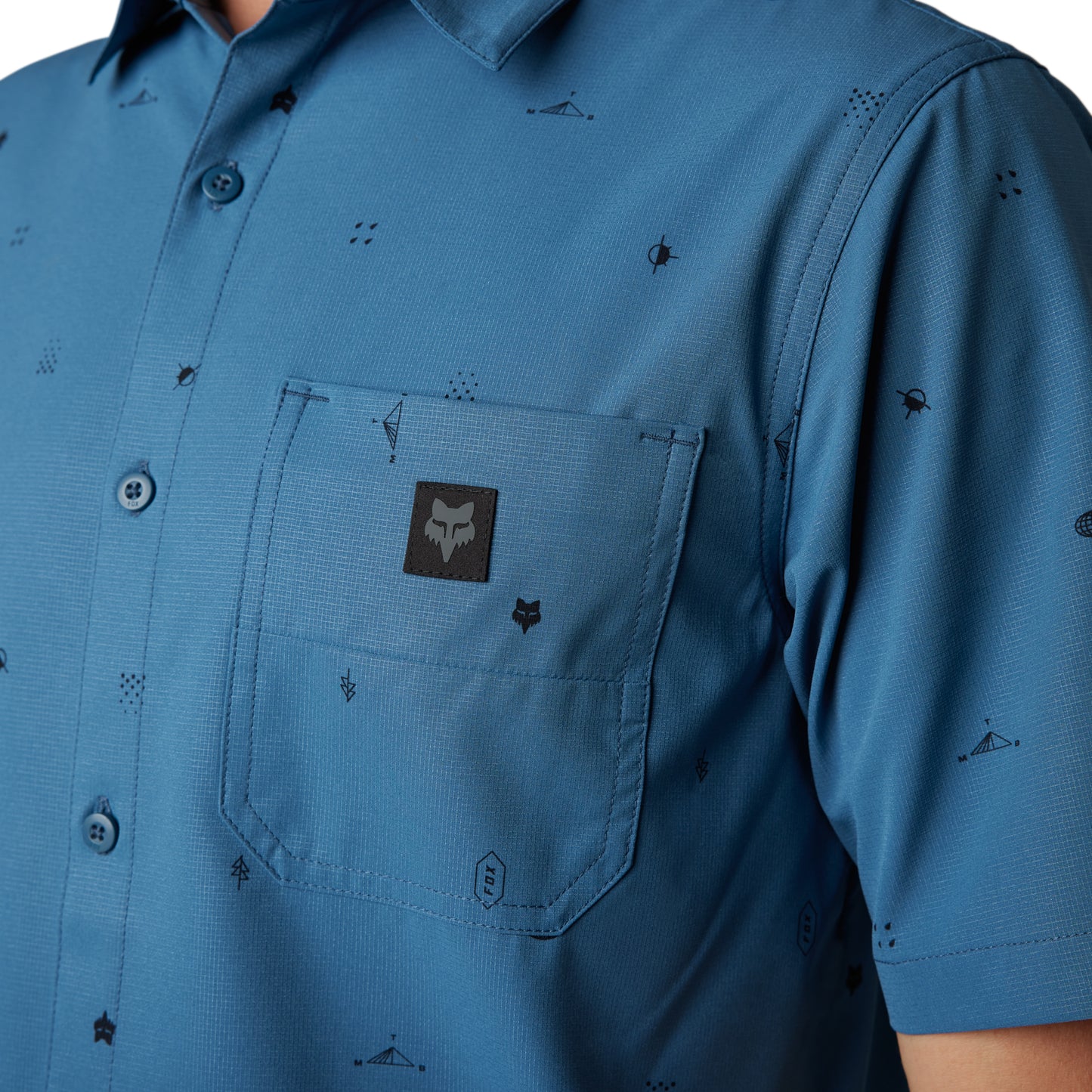 FOX RANGER WOVEN JERSEY - DARK SLATE