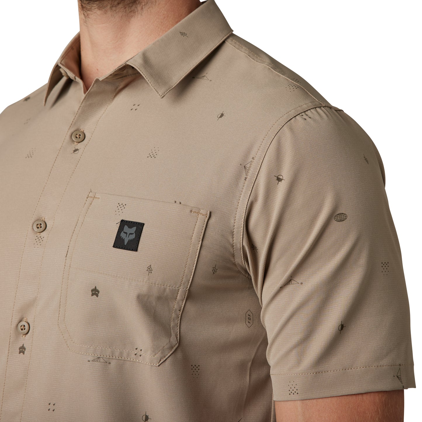 FOX RANGER WOVEN JERSEY - MOCHA