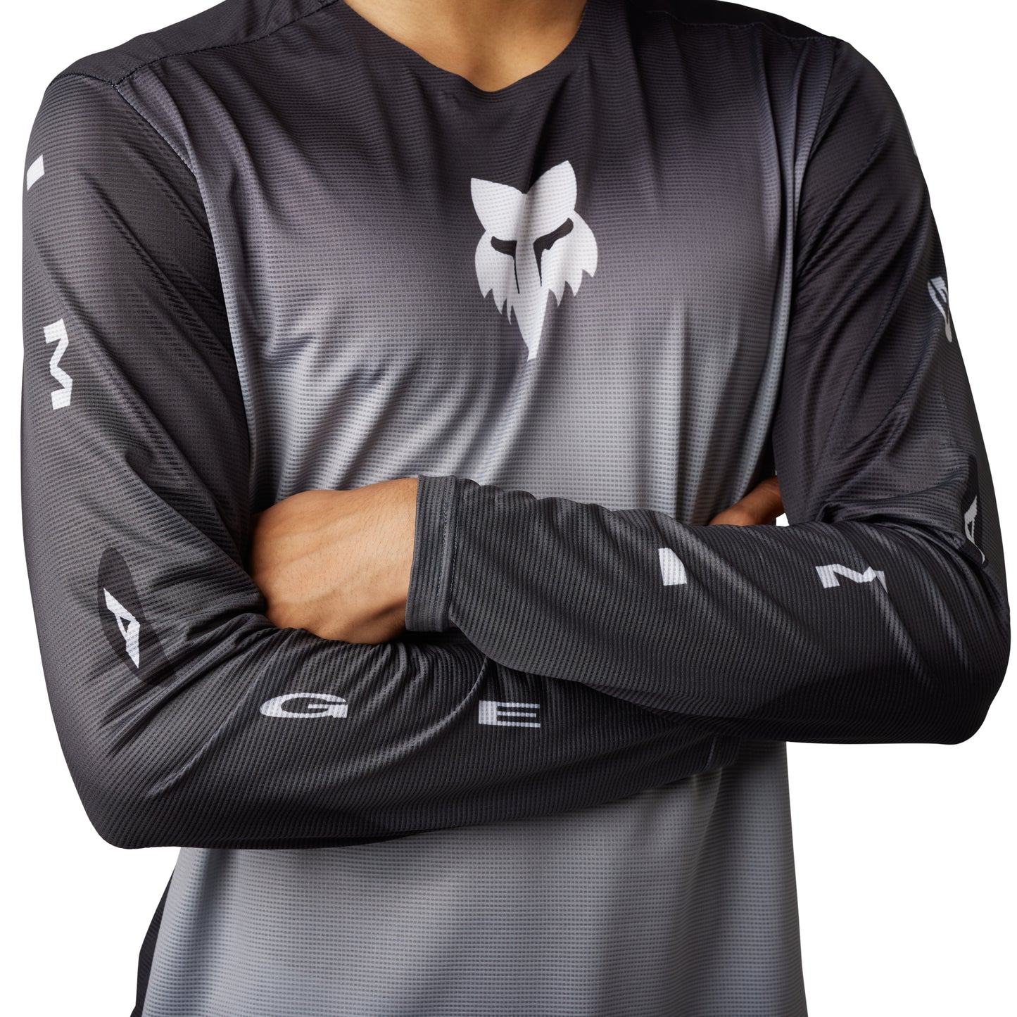 FOX FLEXAIR NOVAH LS JERSEY - STEEL GREY