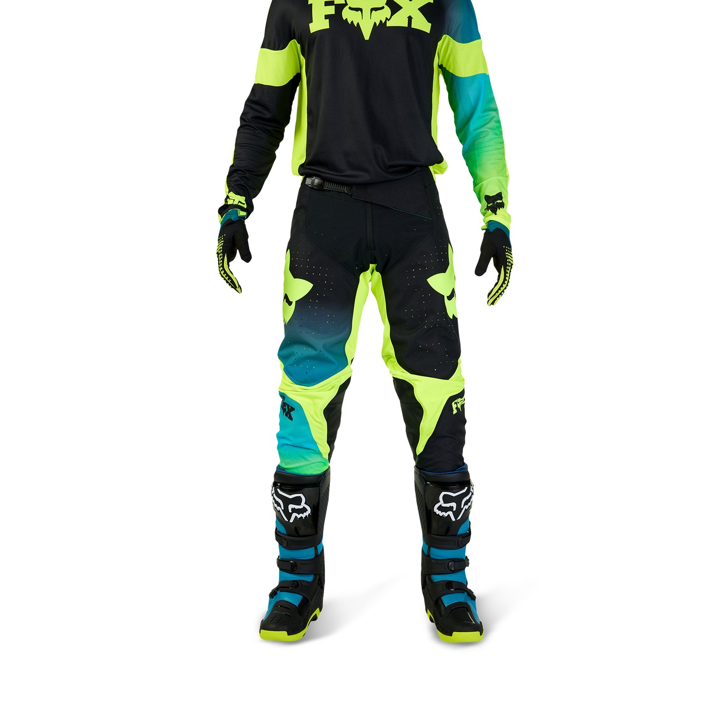 FOX 2024 360 STREAK PANTS - BLACK/YELLOW