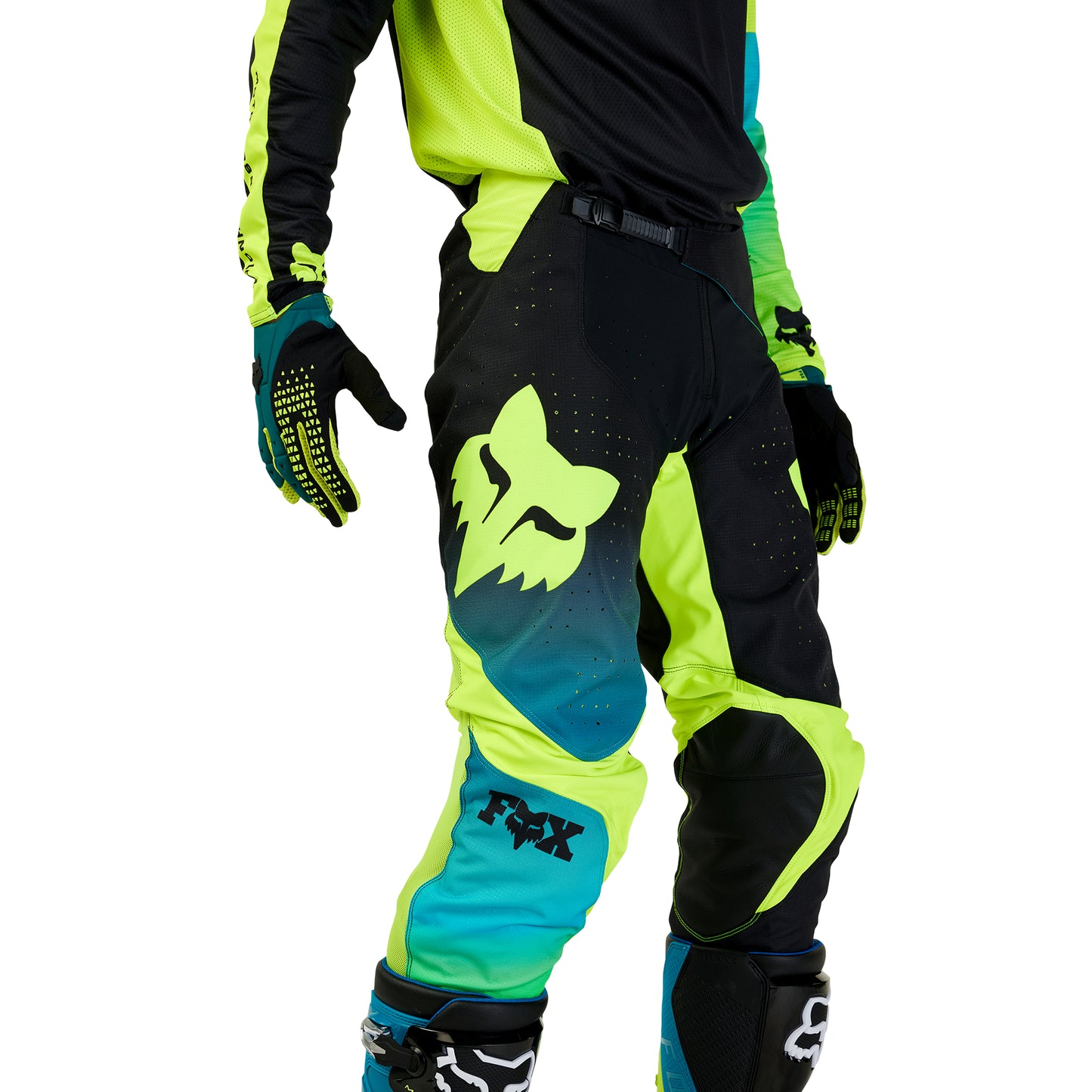 FOX 2024 360 STREAK PANTS - BLACK/YELLOW