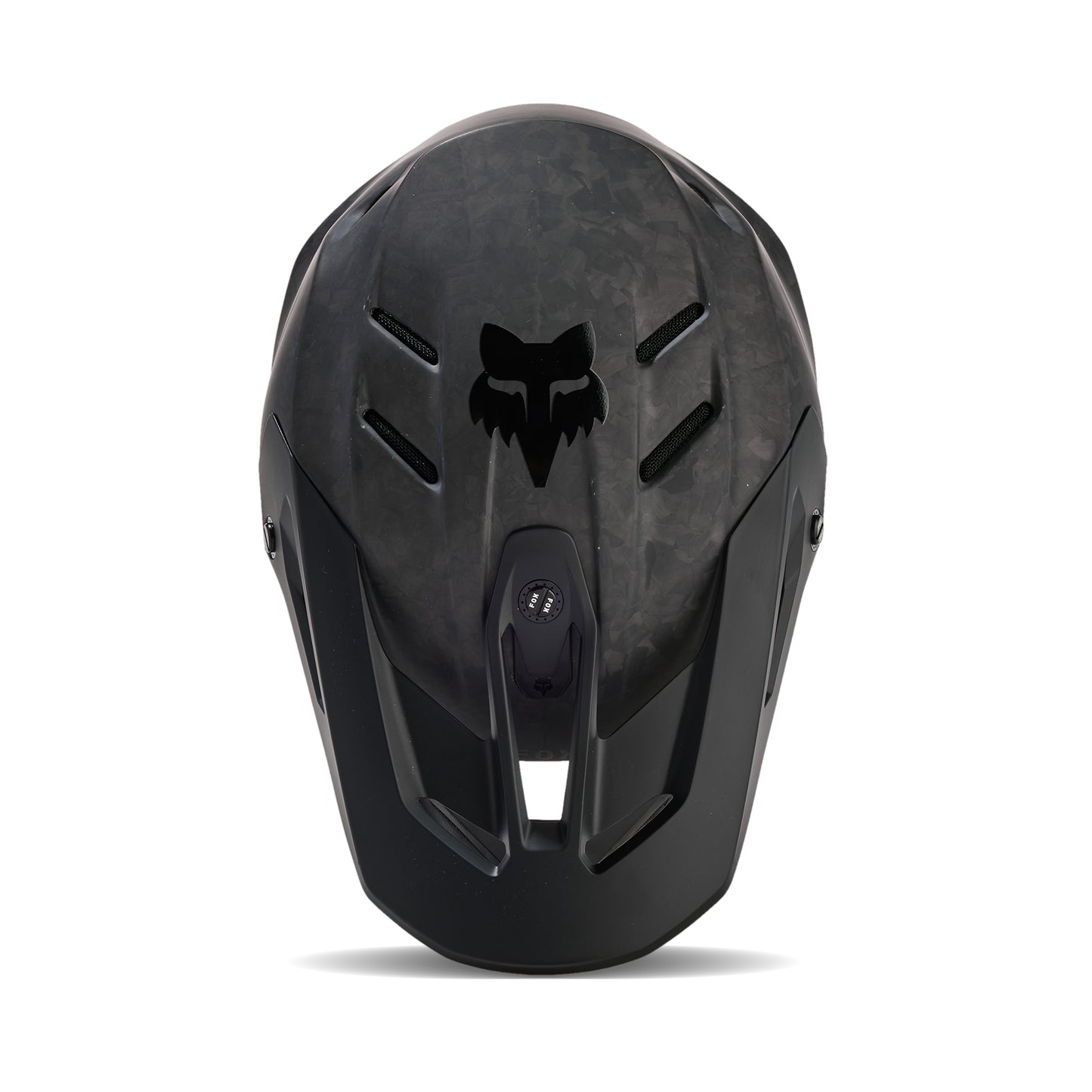 FOX 2025 V3 RS CARBON SOLID HELMET - MATTE BLACK