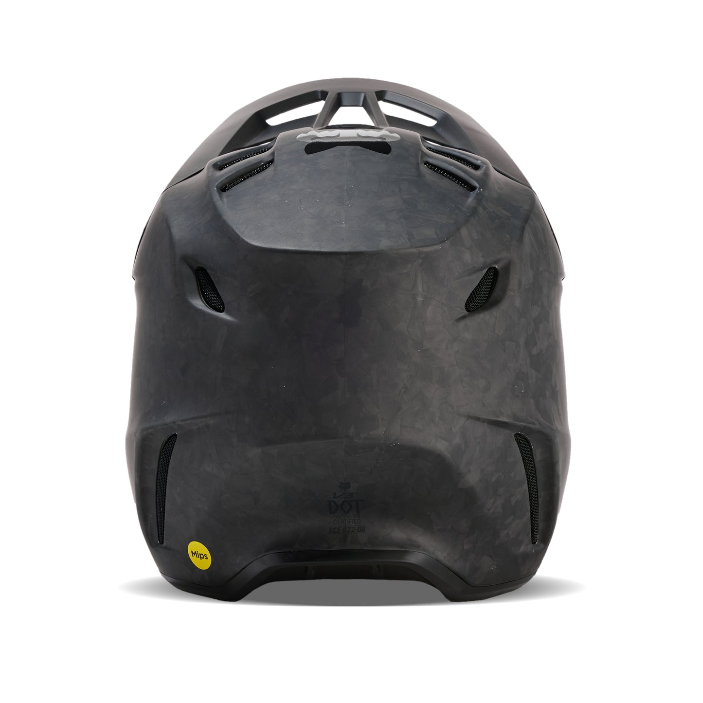 FOX 2025 V3 RS CARBON SOLID HELMET - MATTE BLACK