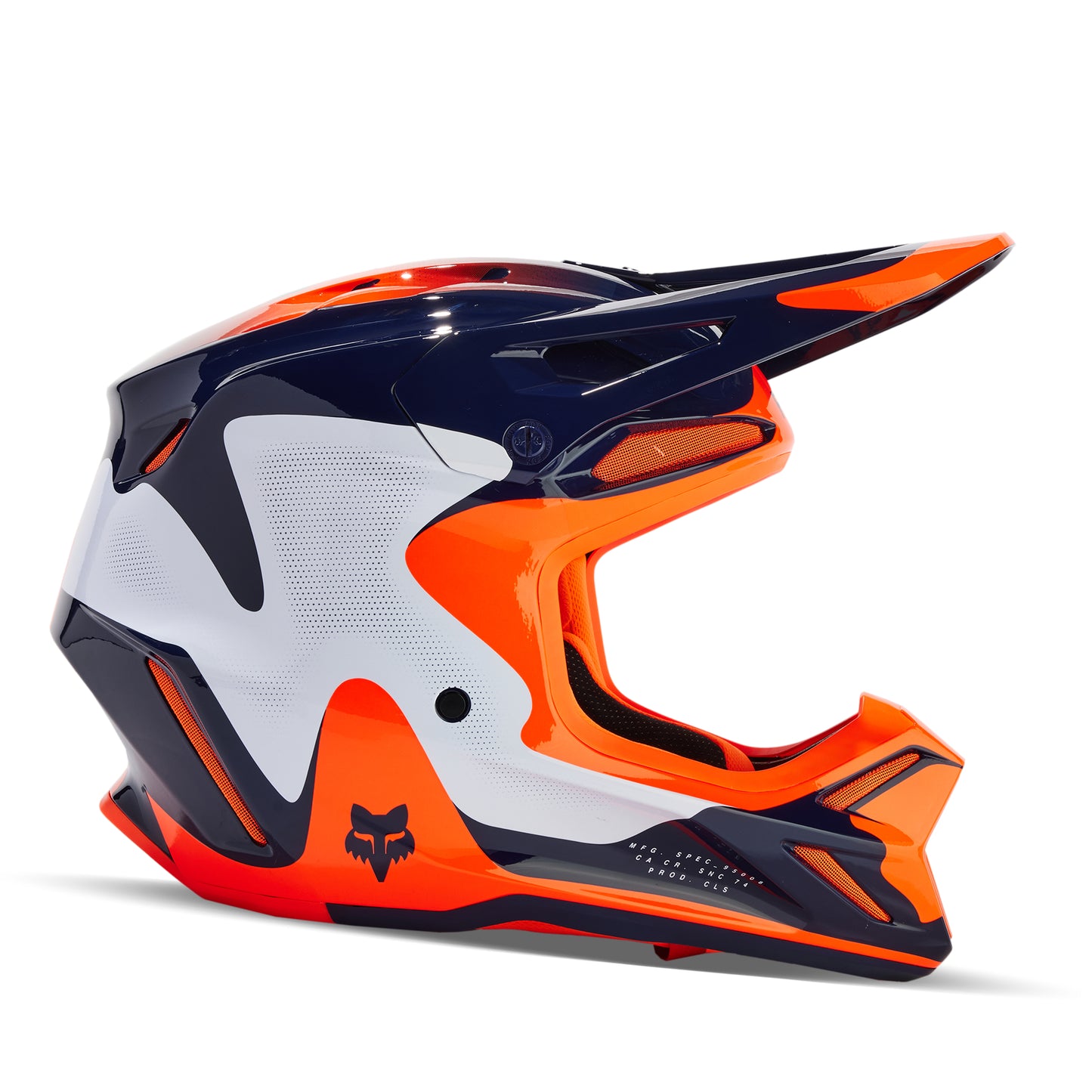 FOX 2024 V3 REVISE HELMET - NAVY/ORANGE