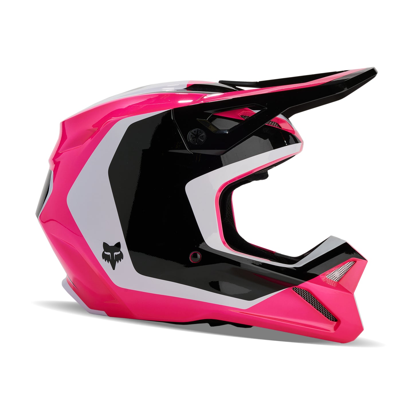 FOX 2024 V1 NITRO HELMET - BLACK/PINK