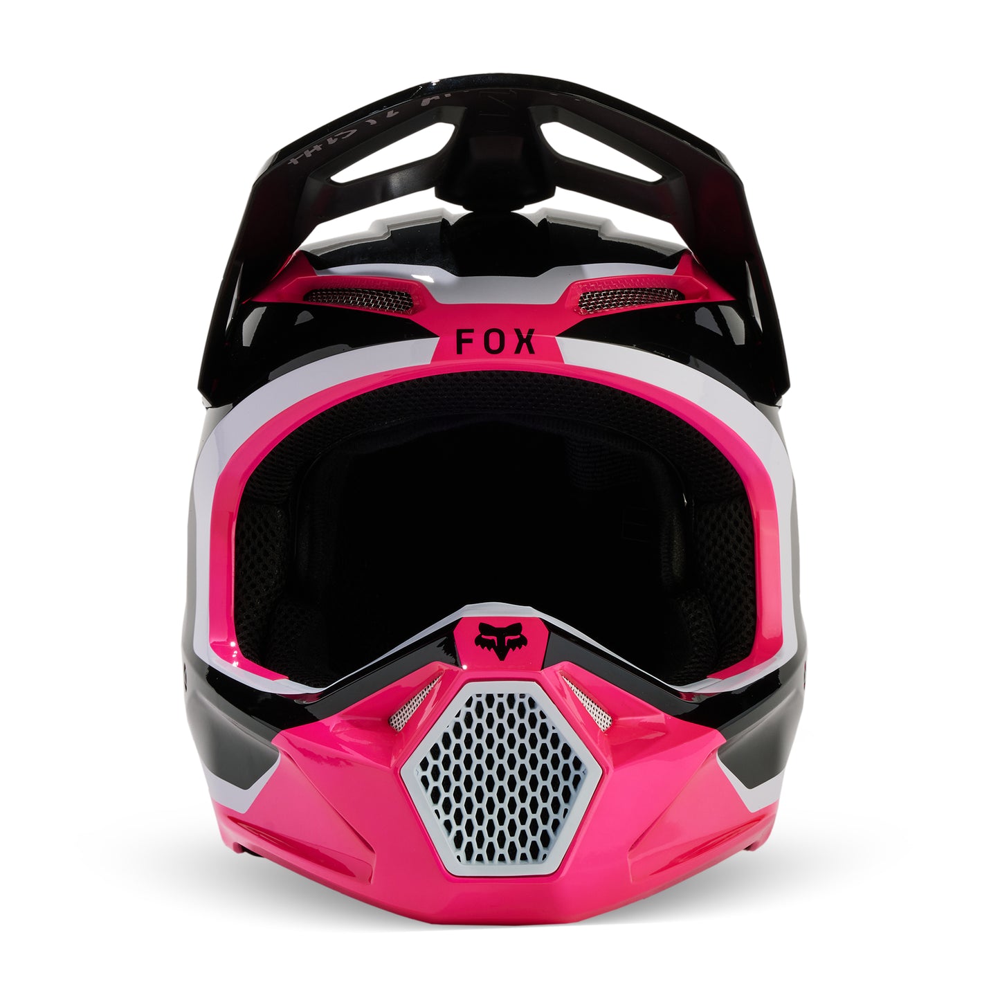 FOX 2024 V1 NITRO HELMET - BLACK/PINK