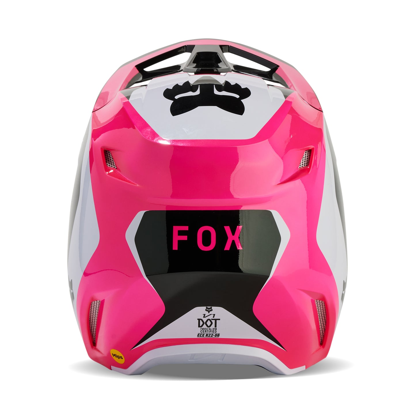 FOX 2024 V1 NITRO HELMET - BLACK/PINK