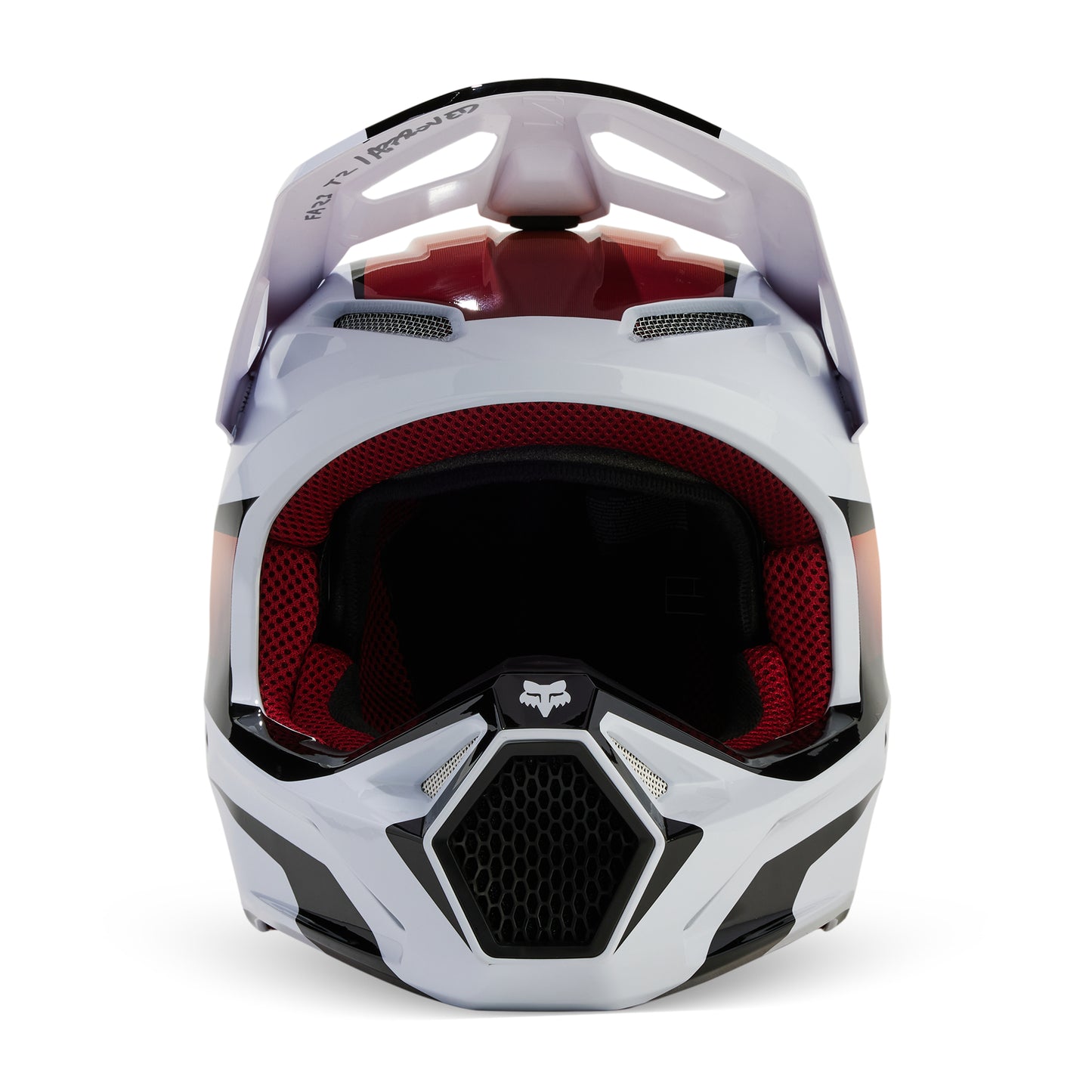 FOX 2024 V1 FLORA HELMET - WHITE/BLACK