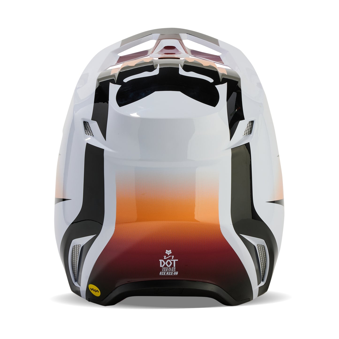FOX 2024 V1 FLORA HELMET - WHITE/BLACK
