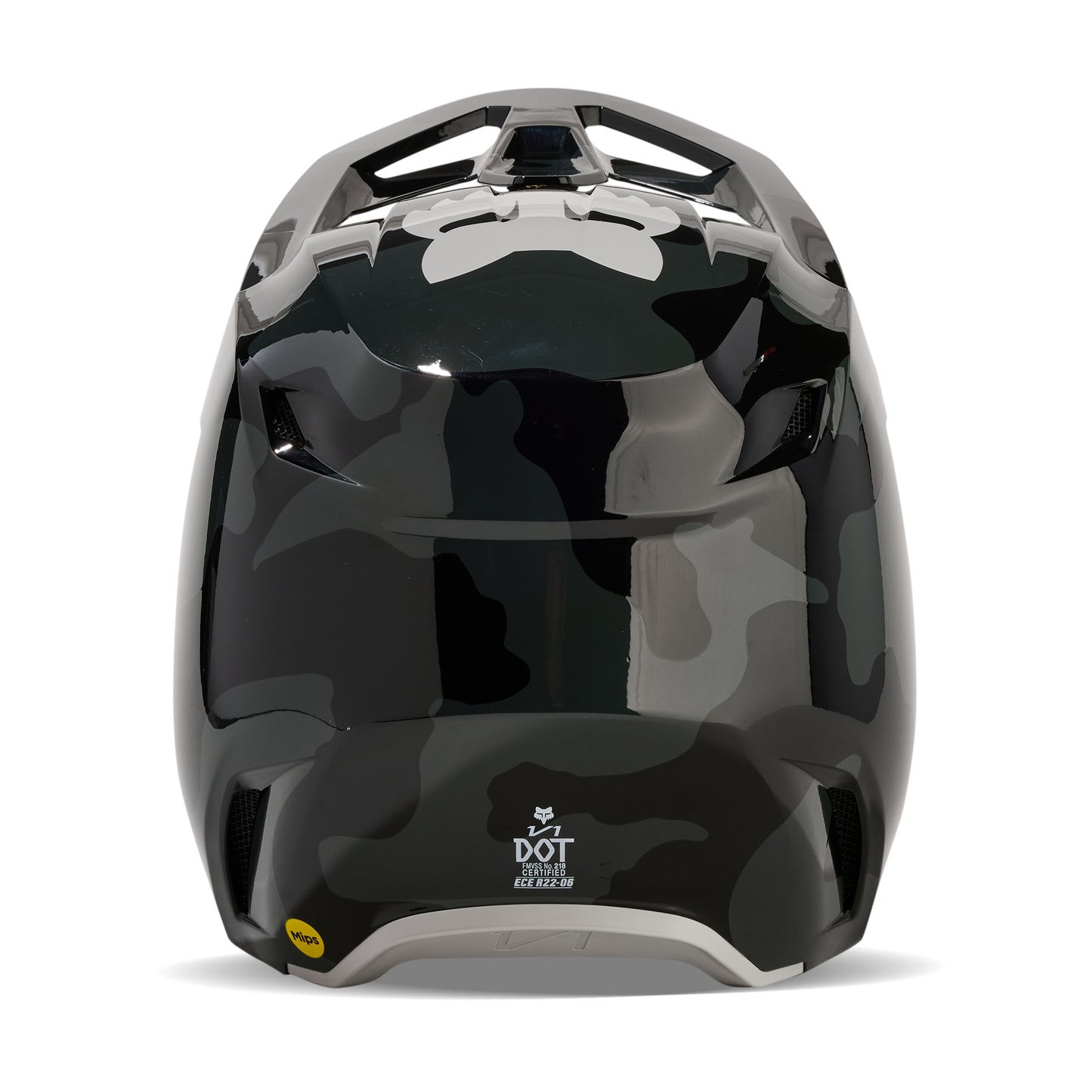 FOX 2025 V1 BNKR HELMET - BLACK CAMO