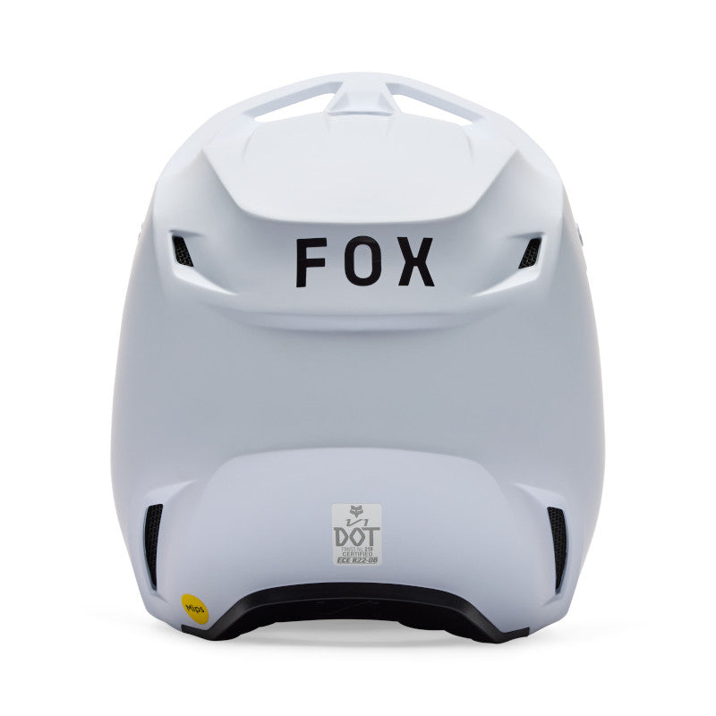 FOX 2026 YOUTH V1 SOLID HELMET - MATTE WHITE