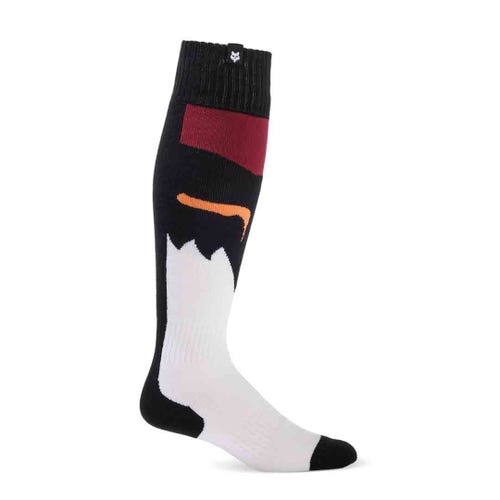 FOX 2024 180 FLORA SOCKS - BLACK/WHITE
