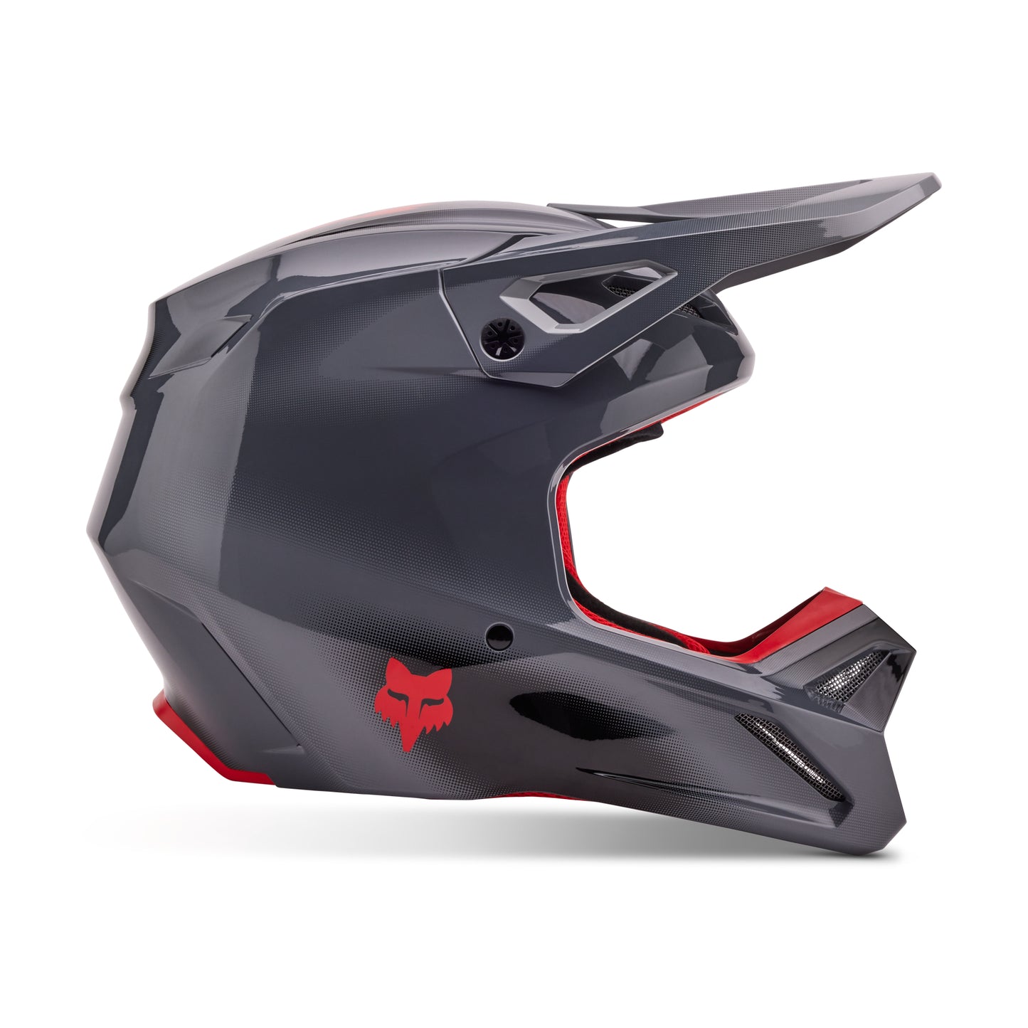FOX 2024 V1 INTERFERE HELMET - GREY/RED