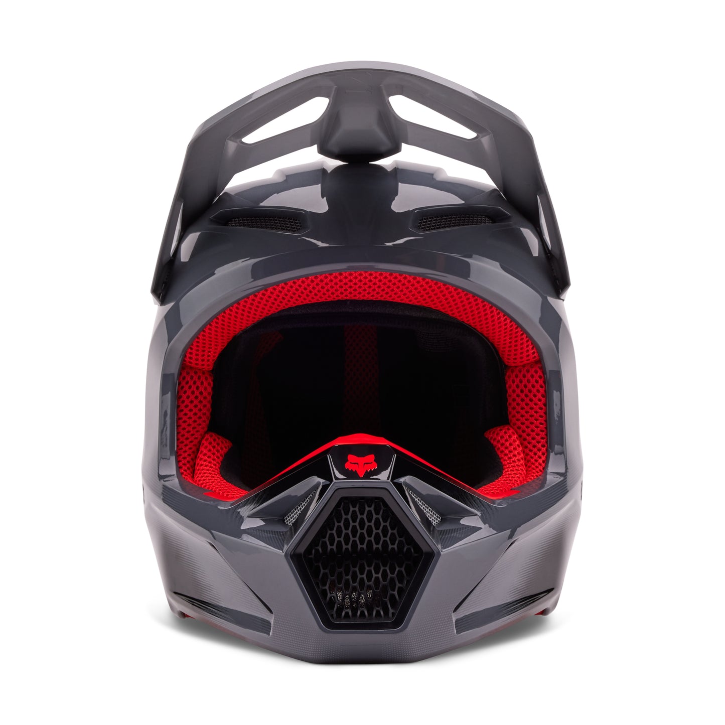 FOX 2024 V1 INTERFERE HELMET - GREY/RED