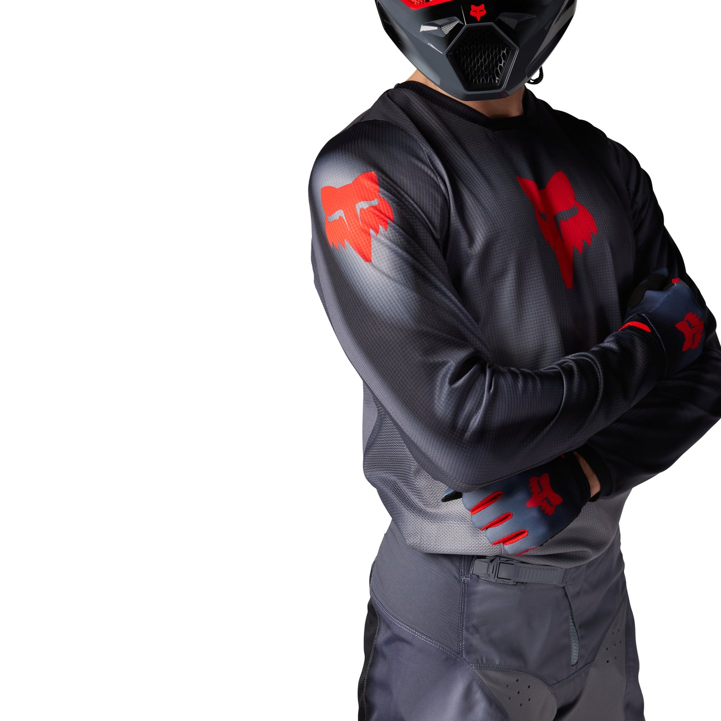 FOX 2024 180 INTERFERE JERSEY - GREY/RED