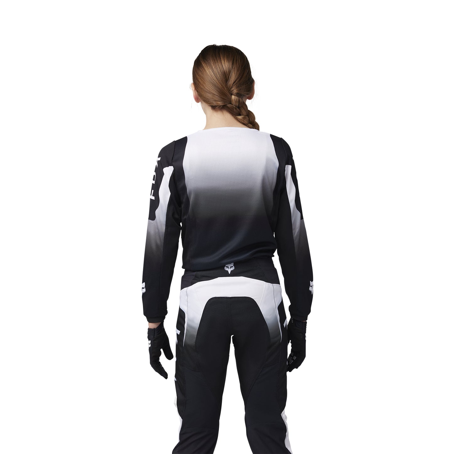 FOX 2025 YOUTH 180 LEAN JERSEY - BLACK/WHITE