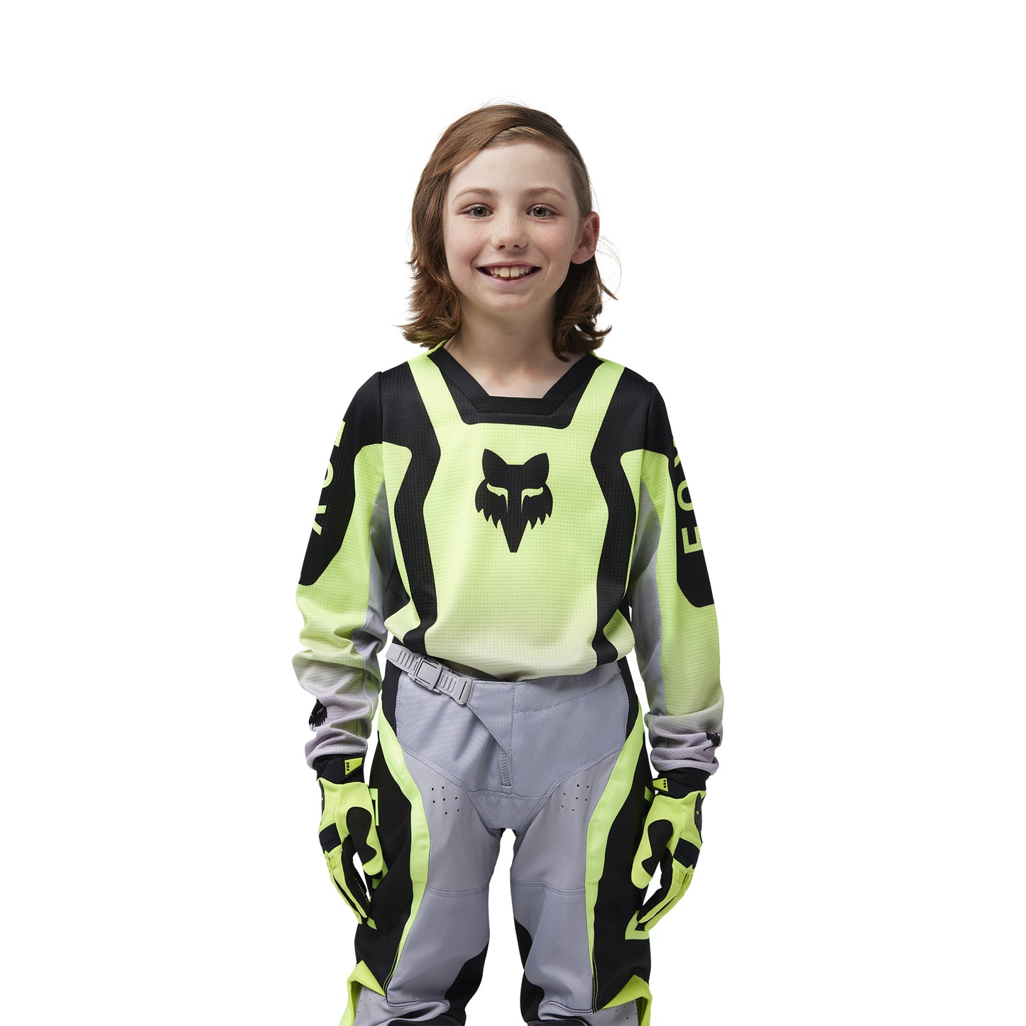 FOX 2025 YOUTH 180 LEAN JERSEY - FLO YELLOW