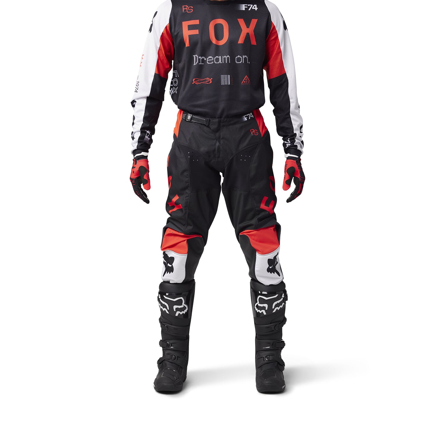 FOX 2025 KIDS 180 RACE SPEC PANTS - FLO RED