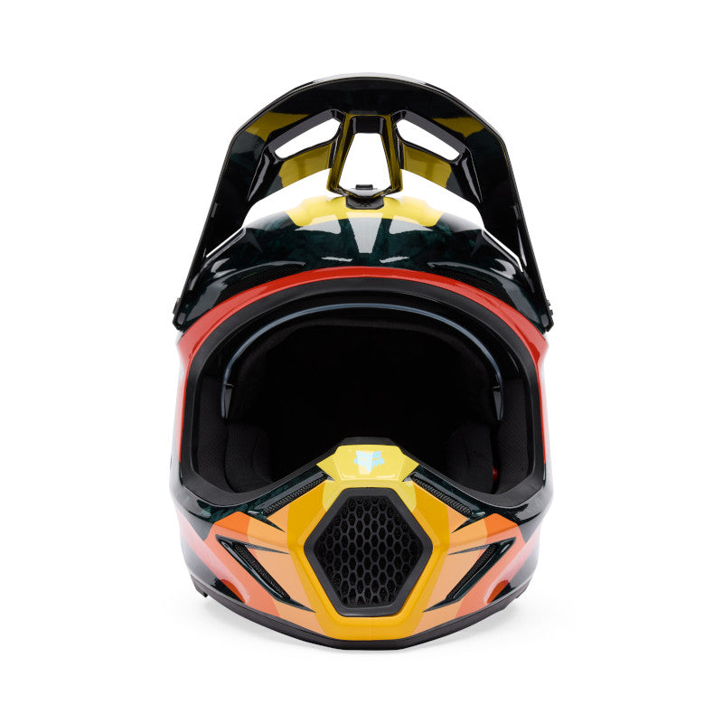 FOX 2025 V3 RS GRID HELMET - BLACK/ORANGE