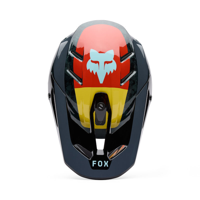 FOX 2025 V3 RS GRID HELMET - BLACK/ORANGE