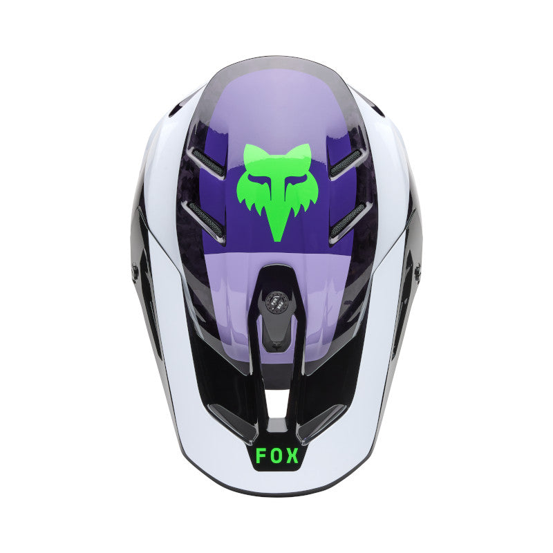 FOX 2025 V3 RS GRID HELMET - BLACK/PURPLE