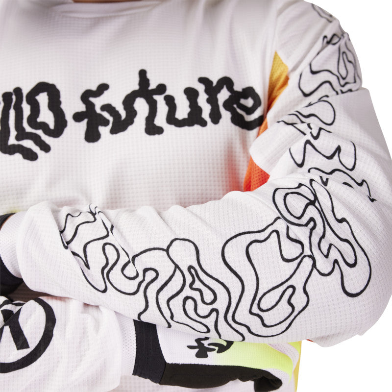 FOX 2025 180 HELLO FUTURE JERSEY - WHITE