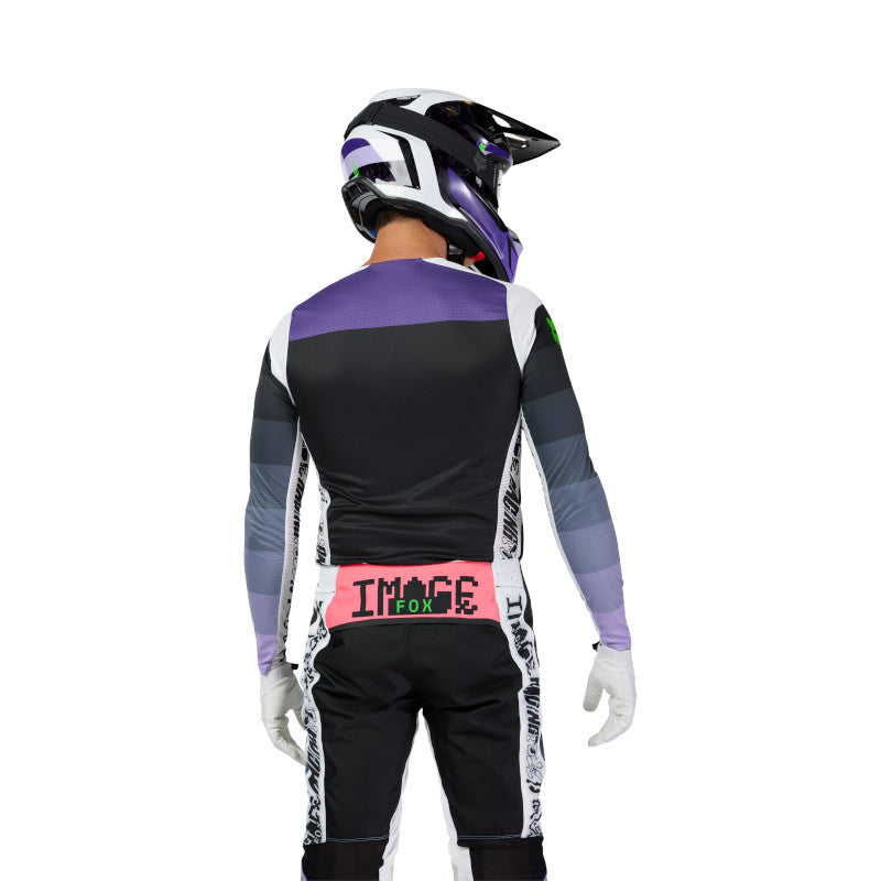 FOX 2025 FLEXAIR GRID JERSEY - BLACK/PURPLE