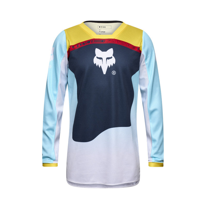 FOX 2025 YOUTH 180 ELEVATED JERSEY - LIGHT BLUE