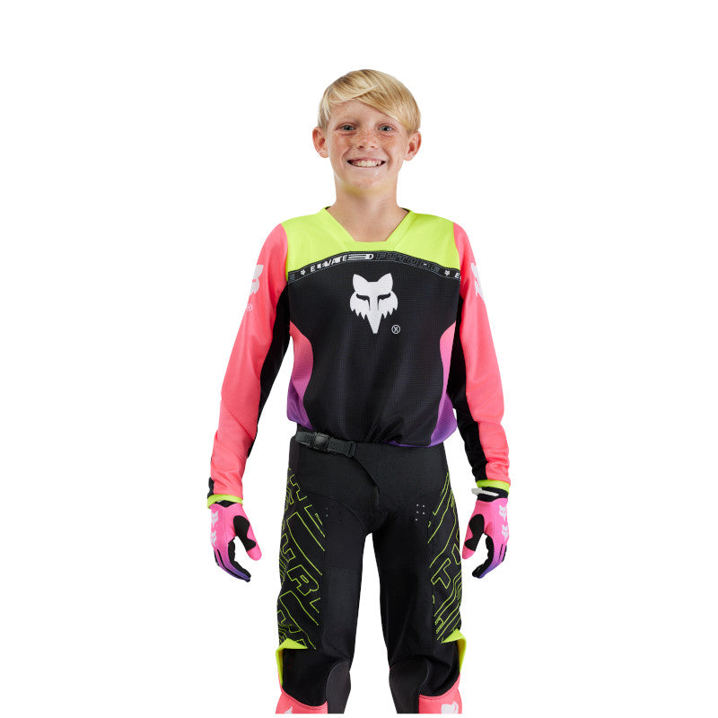 FOX 2025 YOUTH 180 ELEVATED JERSEY - PINK