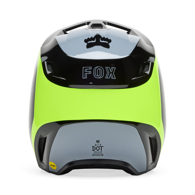 FOX 2025 V1 FLOW HELMET - BLACK/YELLOW