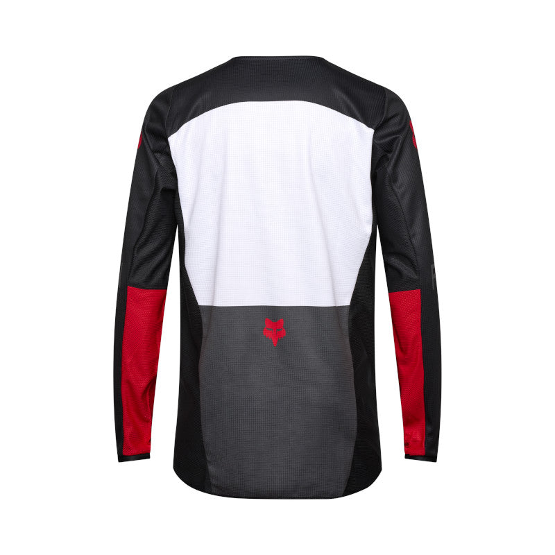 FOX 2025 180 FLOW JERSEY - WHITE/RED