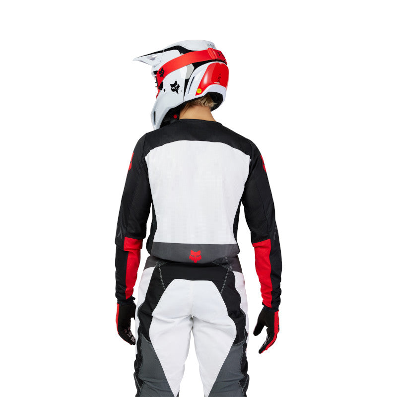 FOX 2025 180 FLOW JERSEY - WHITE/RED