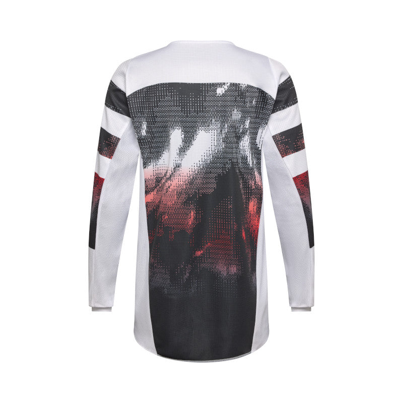 FOX 2026 180 KAIROS JERSEY - WHITE/FLO RED