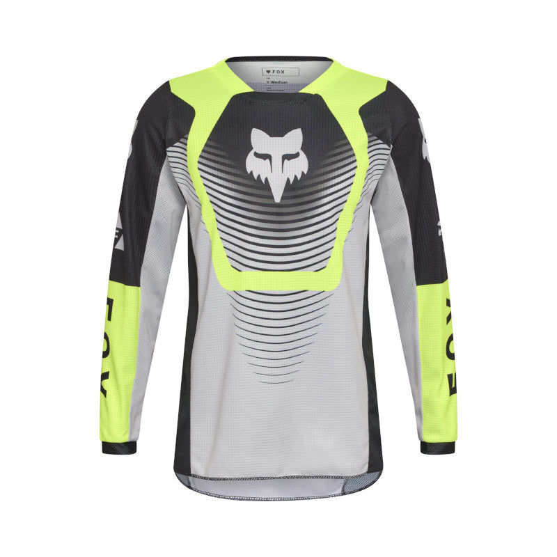 FOX 2026 YOUTH 180 COLLECT JERSEY - GREY/YELLOW