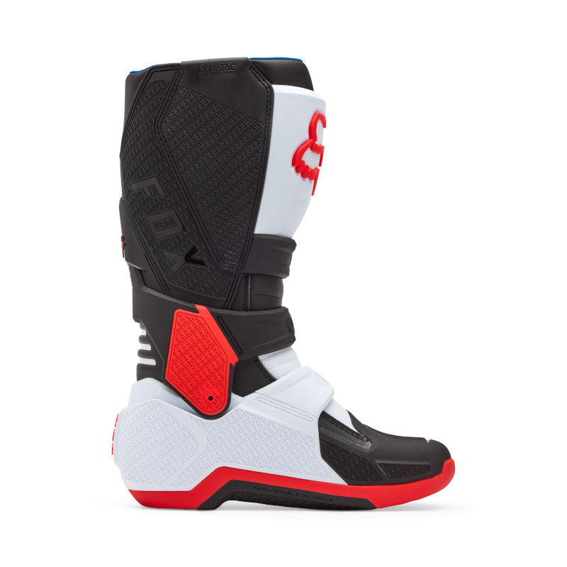FOX MOTION BOOTS - WHITE/FLO RED