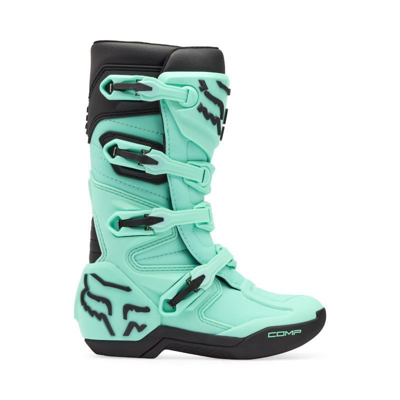 FOX YOUTH COMP BOOTS - TEAL