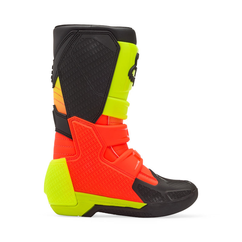 FOX YOUTH COMP BOOTS - ORANGE/YELLOW