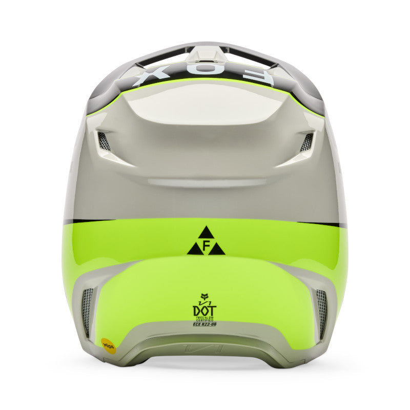 FOX 2026 V1 COLLECT HELMET - GREY/YELLOW