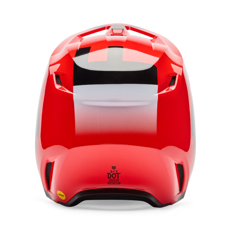 FOX 2026 YOUTH V1 SHIELD HELMET - FLO RED