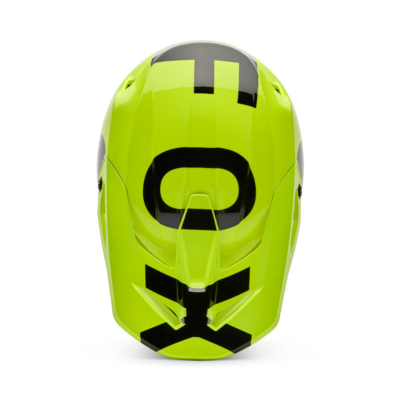 FOX 2026 YOUTH V1 SHIELD HELMET - FLO YELLOW