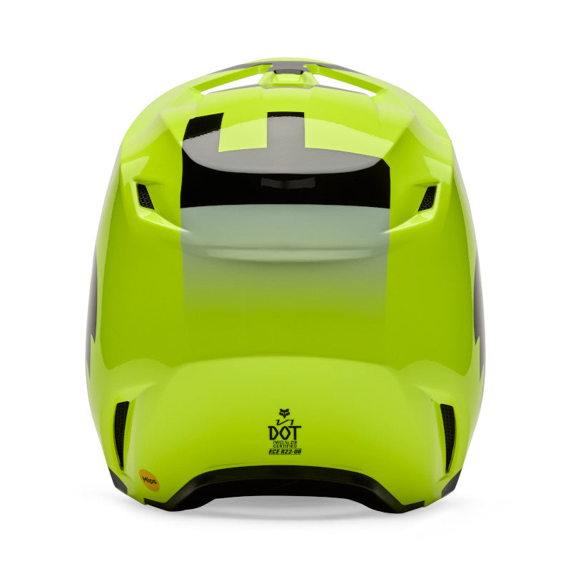 FOX 2026 YOUTH V1 SHIELD HELMET - FLO YELLOW