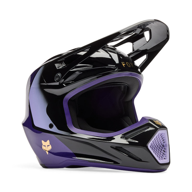 FOX 2026 V3 DRIP HELMET - BLACK/PURPLE