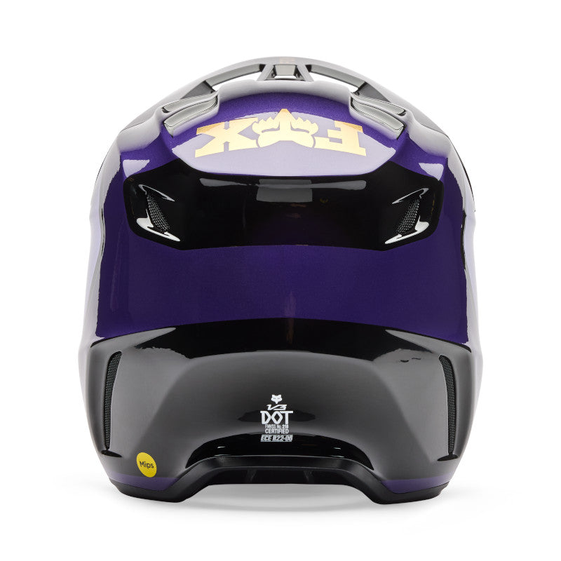 FOX 2026 V3 DRIP HELMET - BLACK/PURPLE