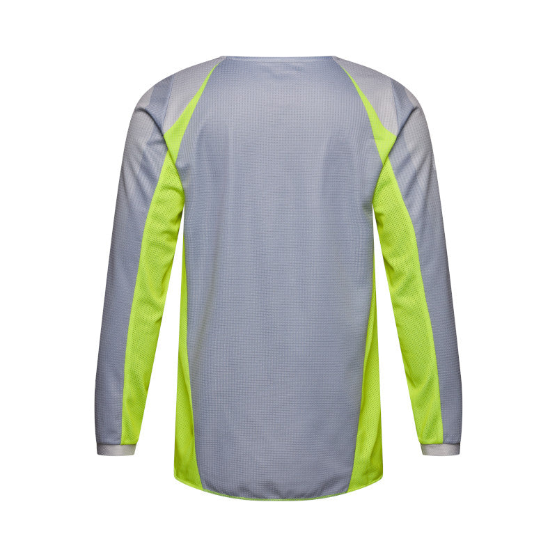 Fox 2027 Youth 180 Frame Jersey - Grey Yellow