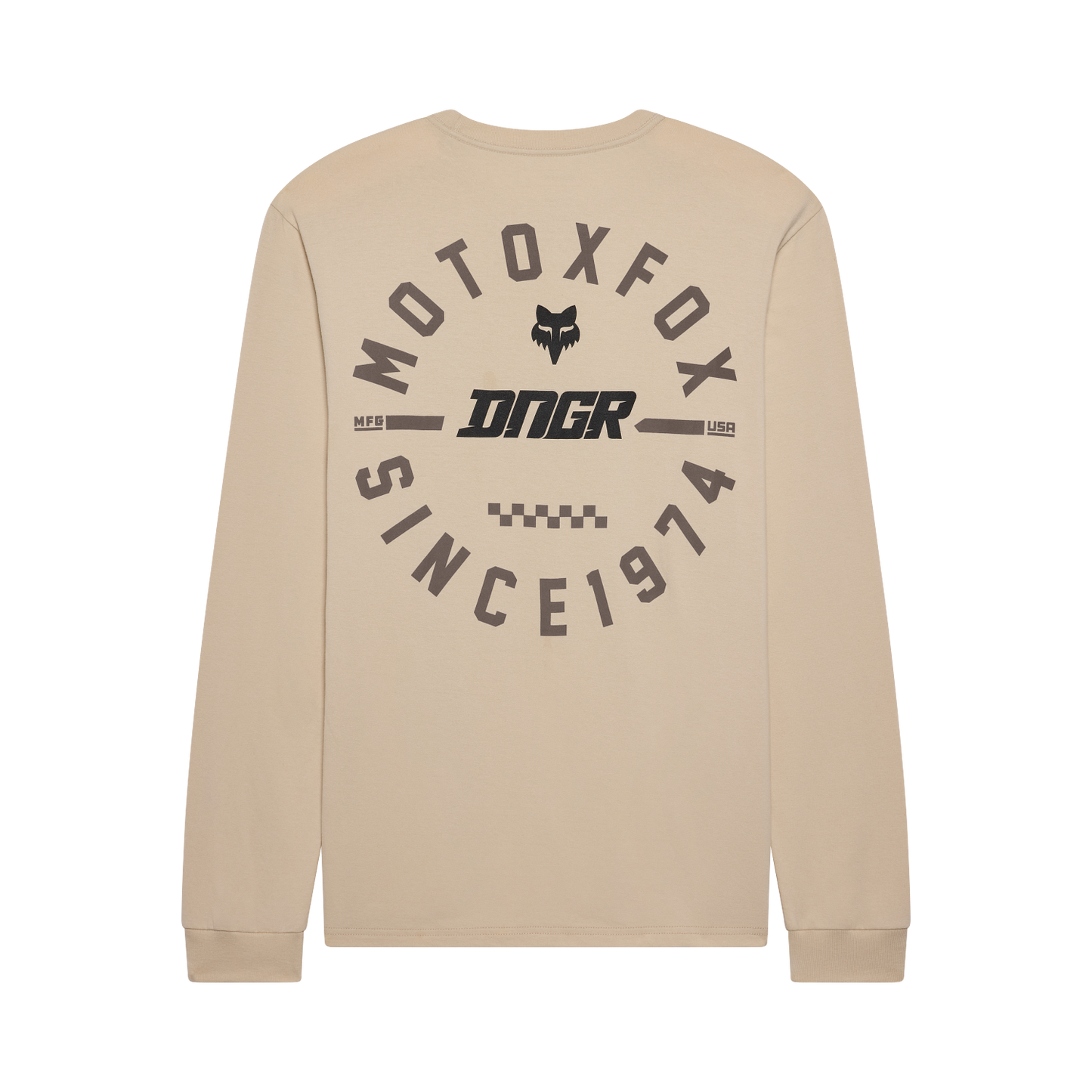 Fox DNGR 195 Original Long Sleeve Tee - Oat Brown