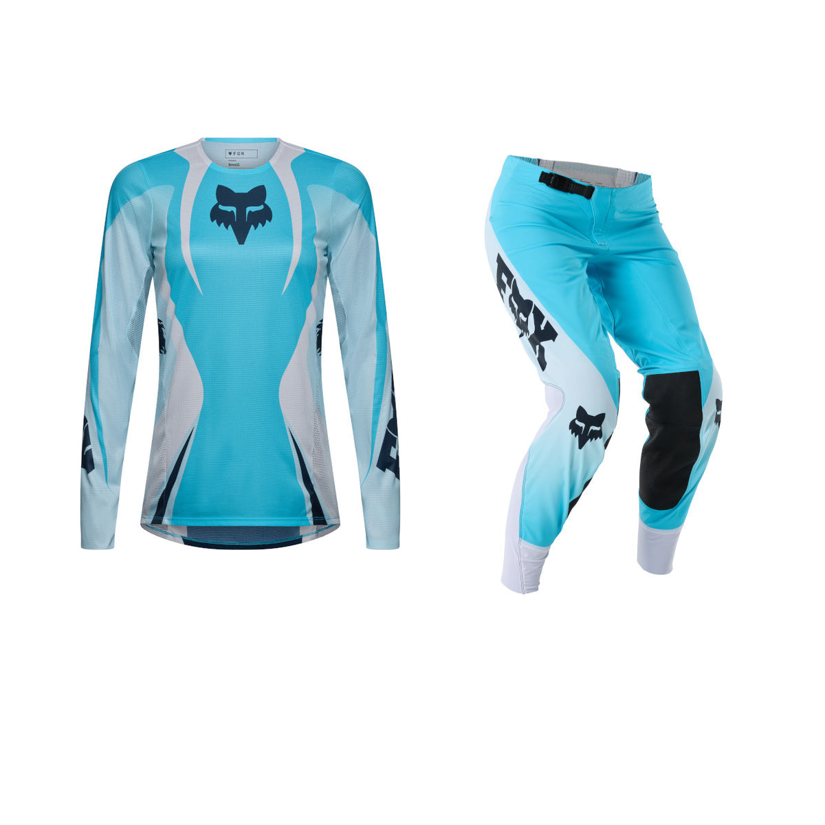 Fox 2027 Women's Flexair Thorn Gear Set - Sky Blue