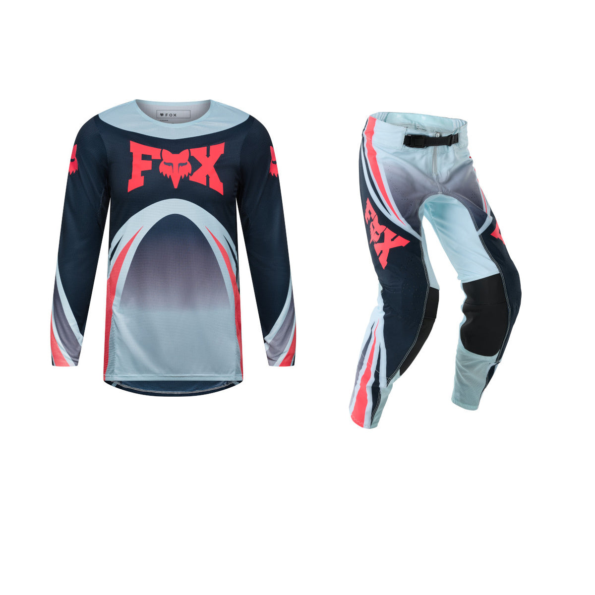 Fox 2027 Youth Flexair Arc Gear Set - Ice Blue
