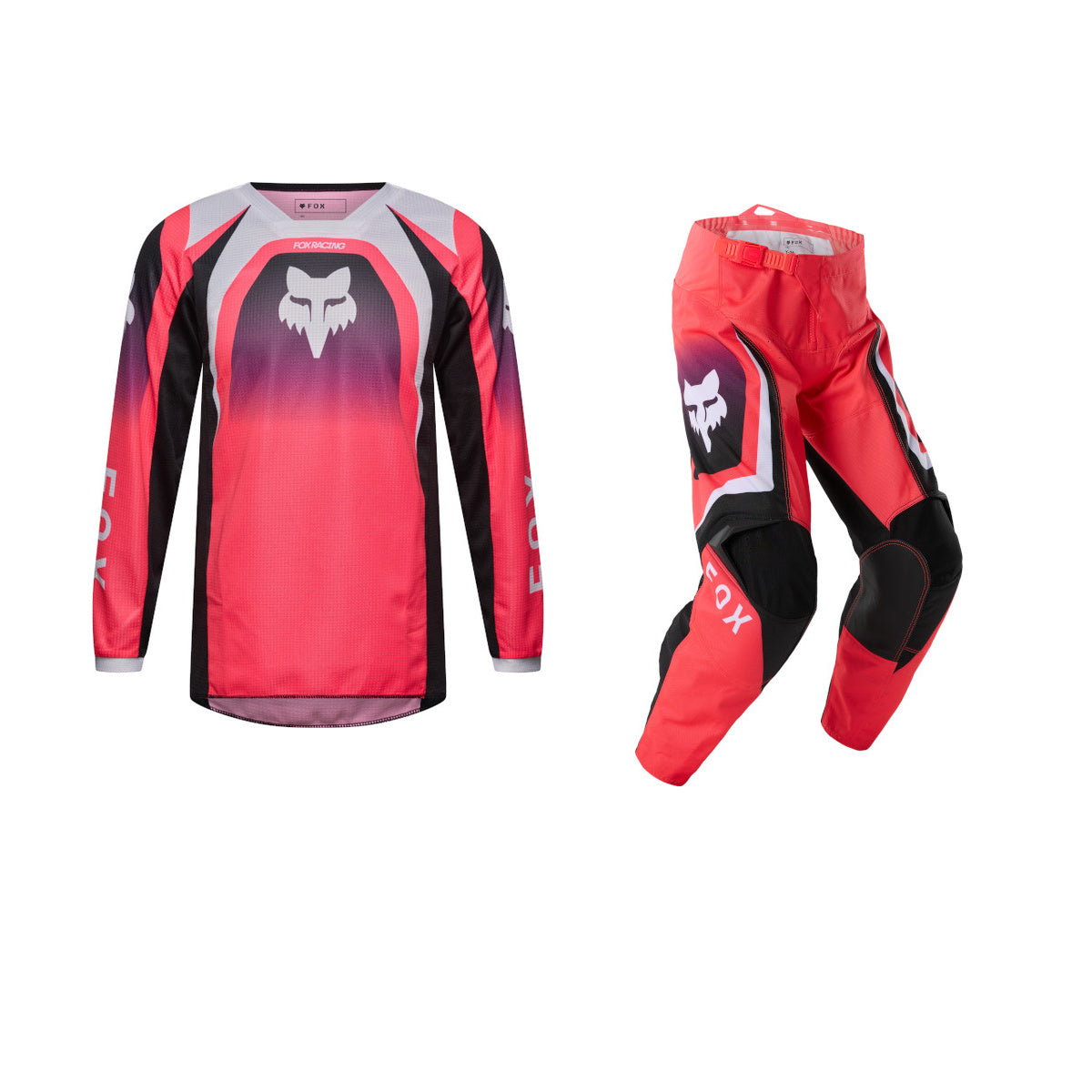 Fox 2027 Youth Girls 180 Frame Gear Set - Neon Pink